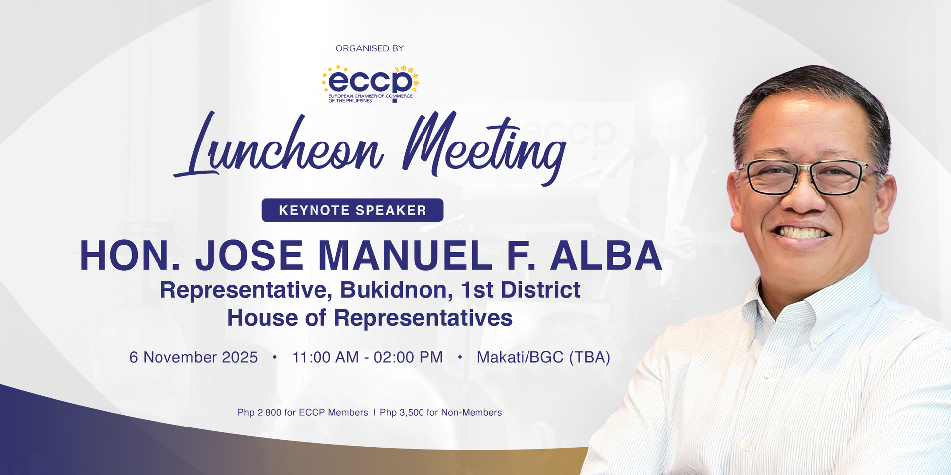 ECCP Luncheon Meeting with Congressman Alba