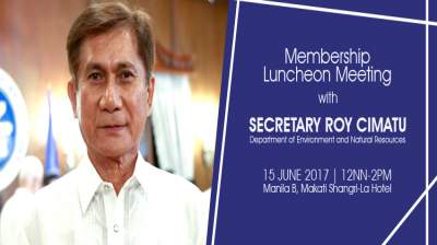 Membership Luncheon Meeting with Secretary Roy Cimatu
