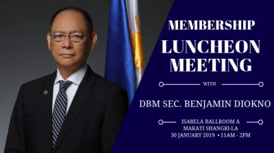Luncheon Meeting with Department of Budget and Management Secretary Benjamin E. Diokno