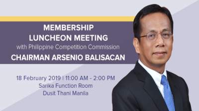 Luncheon Meeting with Philippine Competition Commission Chairman Arsenio M. Balisacan