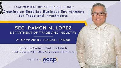 Luncheon Meeting with DTI Sec. Ramon Lopez