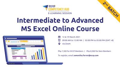 Intermediate to Advanced MS Excel Online Course (2nd Batch)