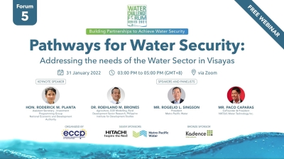 WCF 2021 Series: Pathways for Water Security: Addressing the needs of the Water Sector in Visayas