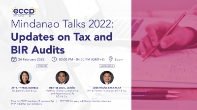 Mindanao Talks: Update on Tax and BIR Audits
