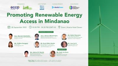 Promoting Renewable Energy Access in Mindanao: An ECCP REPH100 Forum