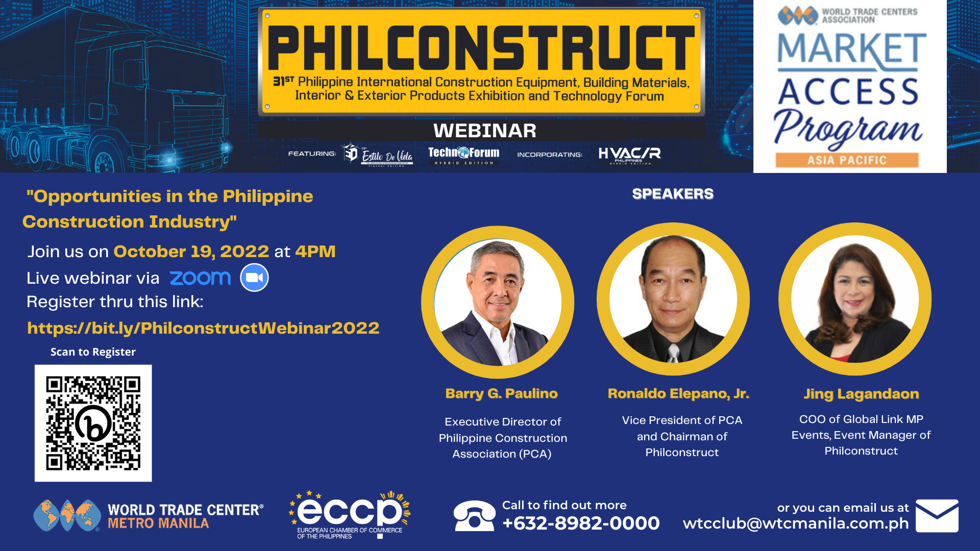 Philconstruct Webinar "Opportunities in the Philippine Construction