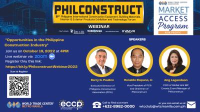 Philconstruct Webinar: "Opportunities in the Philippine Construction Industry"