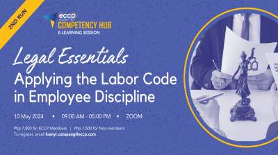 [2nd Run] Legal Essentials: Applying the Labor Code in Employee Discipline