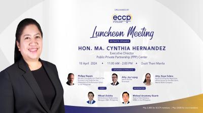 ECCP Luncheon Meeting with Public-Private Partnership (PPP) Center Executive Director Ma. Cynthia Hernandez