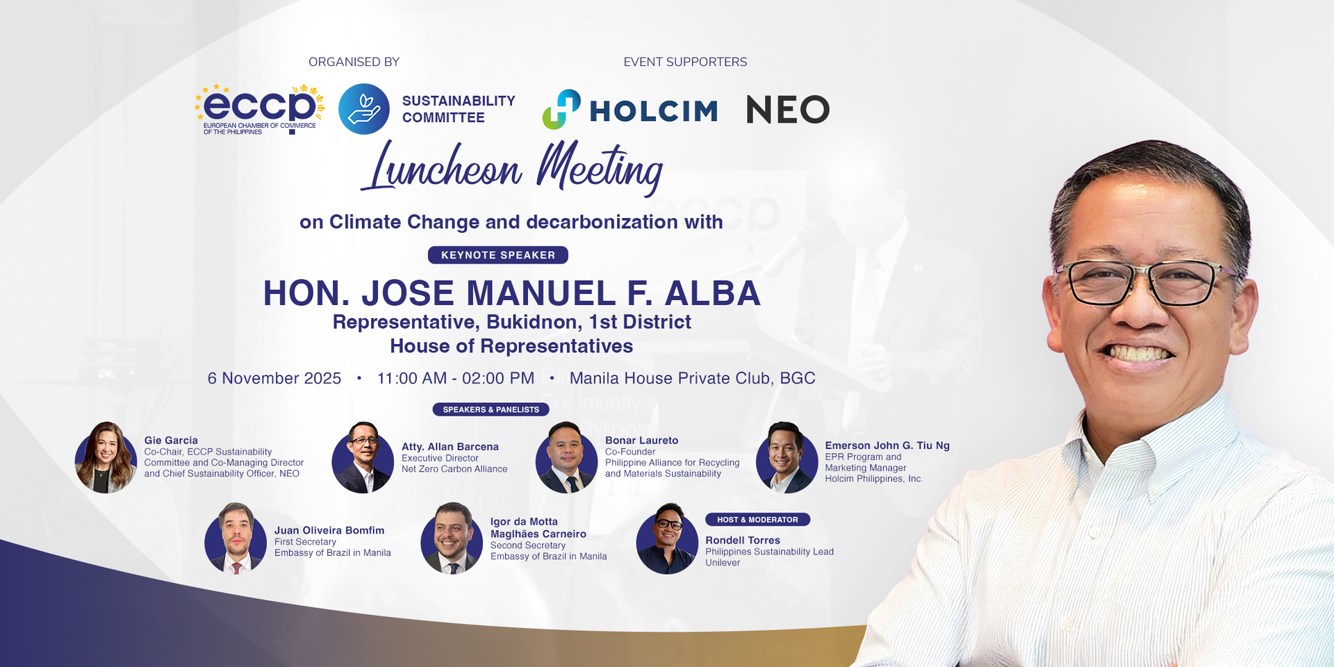 ECCP Luncheon Meeting with Congressman Alba