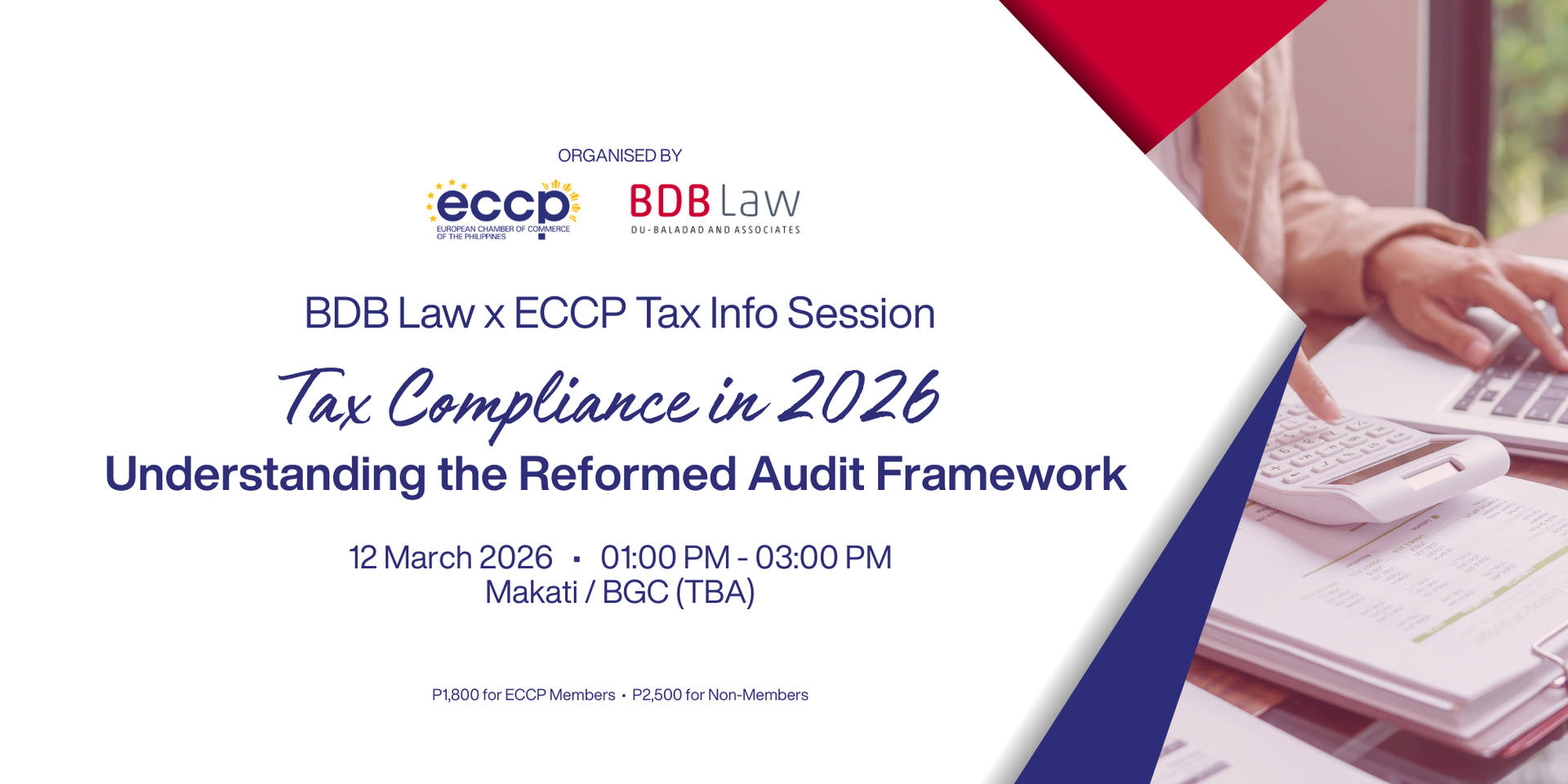 BDB Law x ECCP Tax Info Session: Tax Compliance in 2026