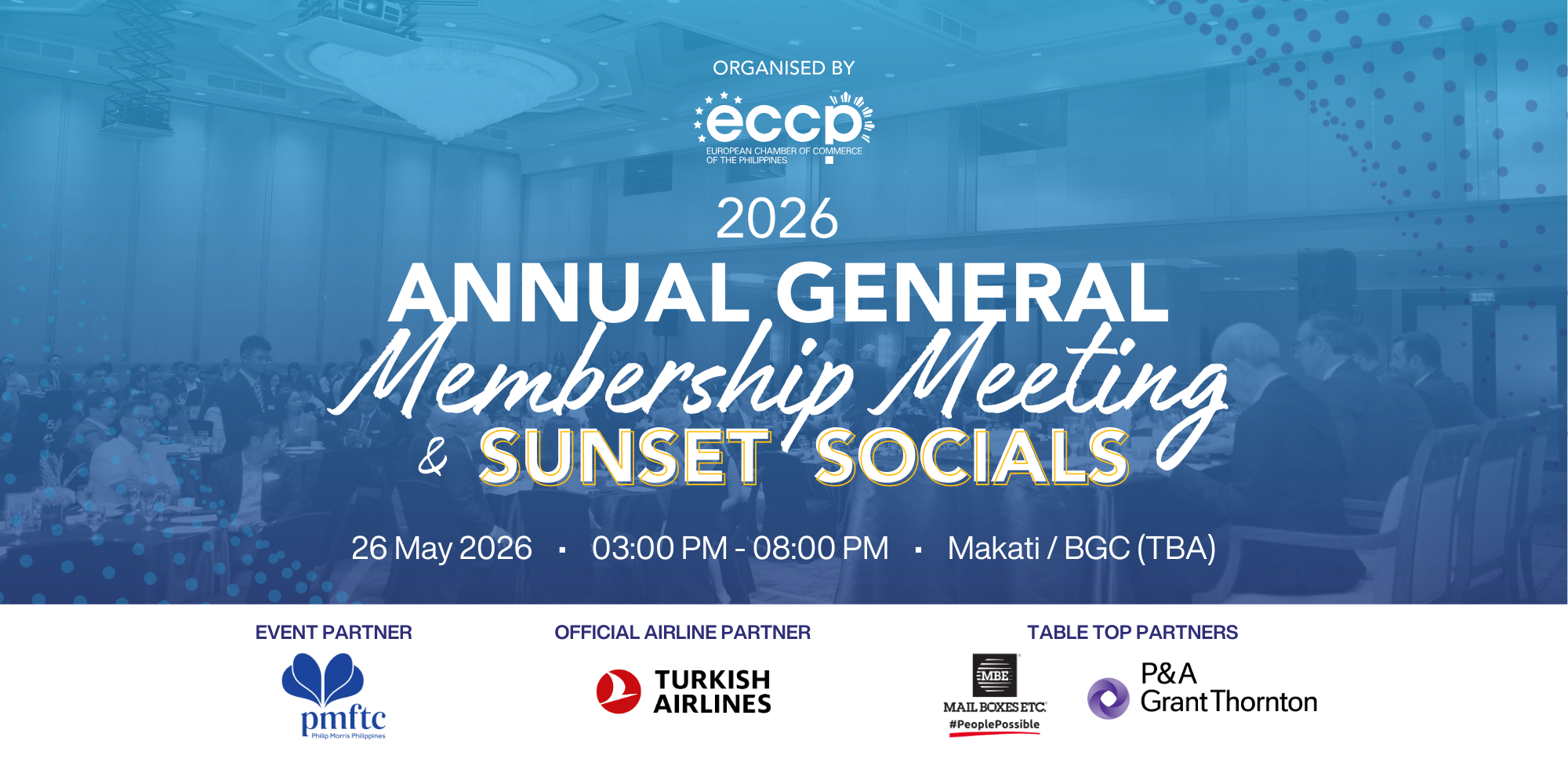 2026 Annual General Membership (AGM) Meeting & Sunset Socials