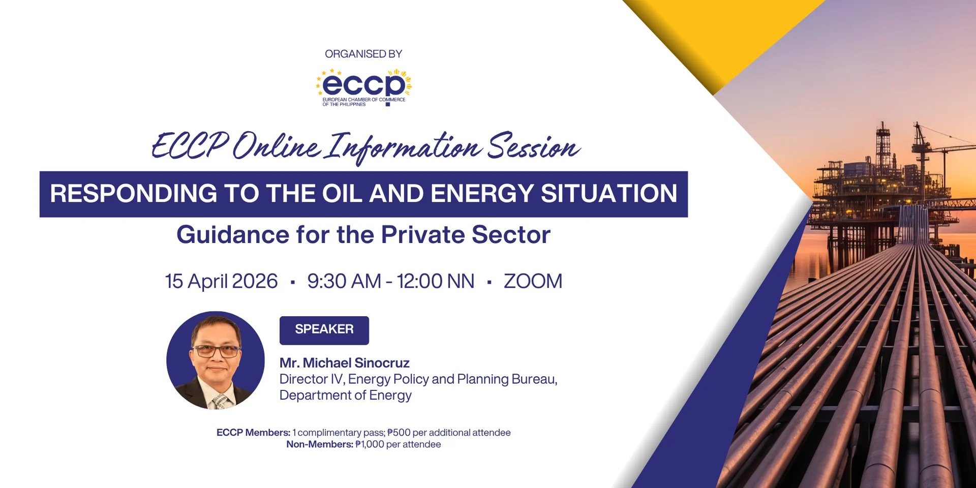 ECCP Online Information Session Responding to the Oil and Energy Situation: Guidance for the Private Sector