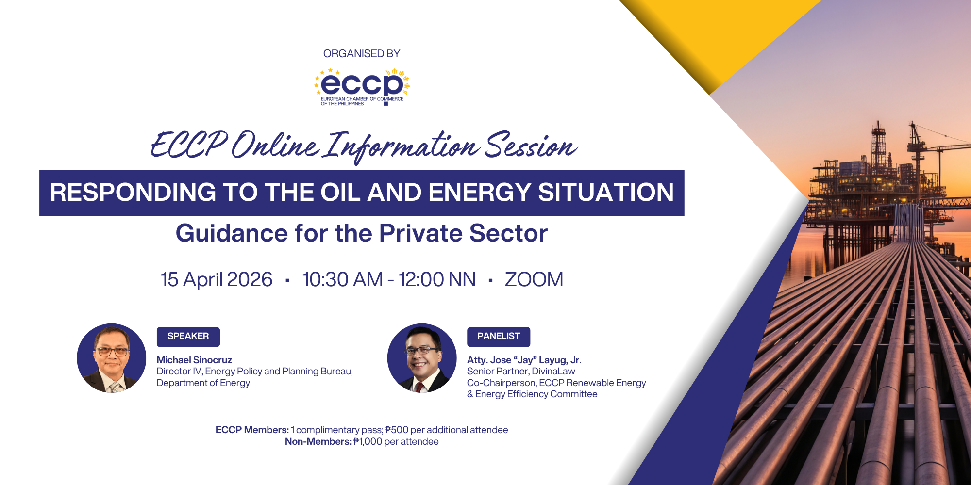 ECCP Online Information Session Responding to the Oil and Energy Situation: Guidance for the Private Sector