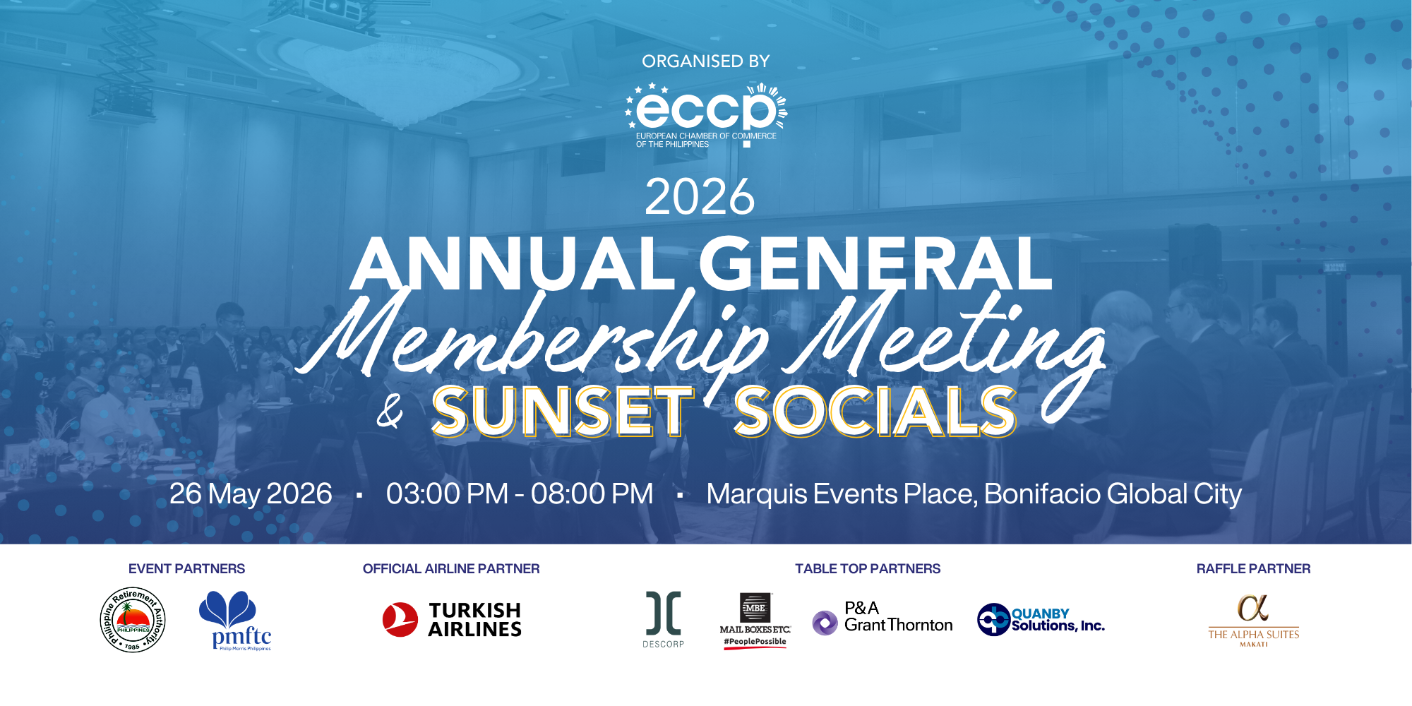 2026 Annual General Membership (AGM) Meeting & Sunset Socials