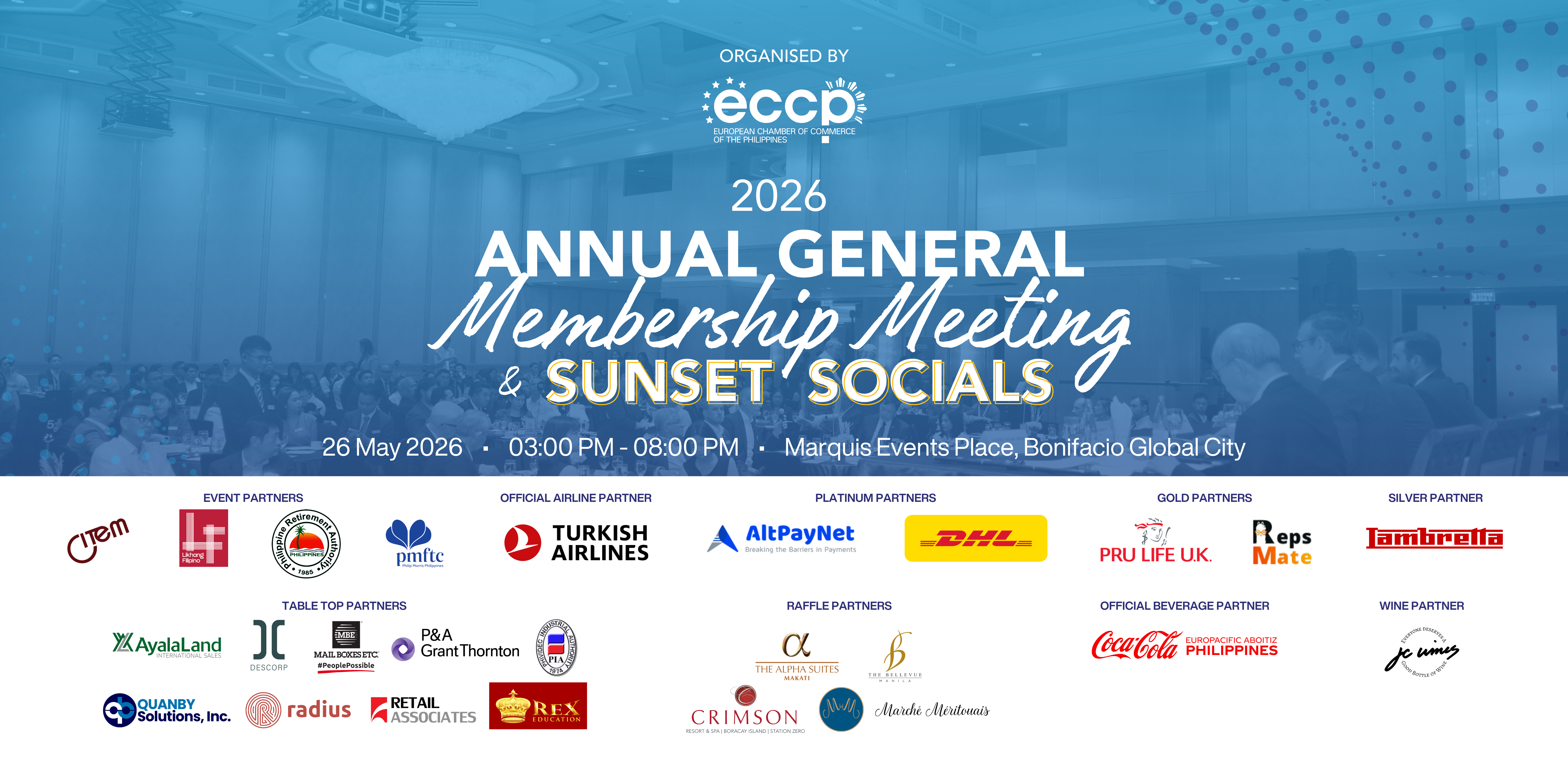 2026 Annual General Membership (AGM) Meeting & Sunset Socials