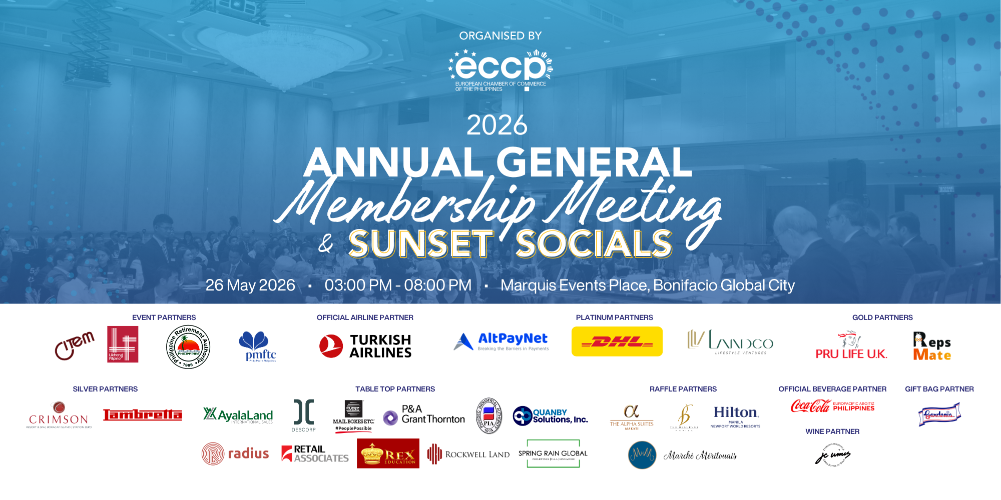 2026 Annual General Membership (AGM) Meeting & Sunset Socials
