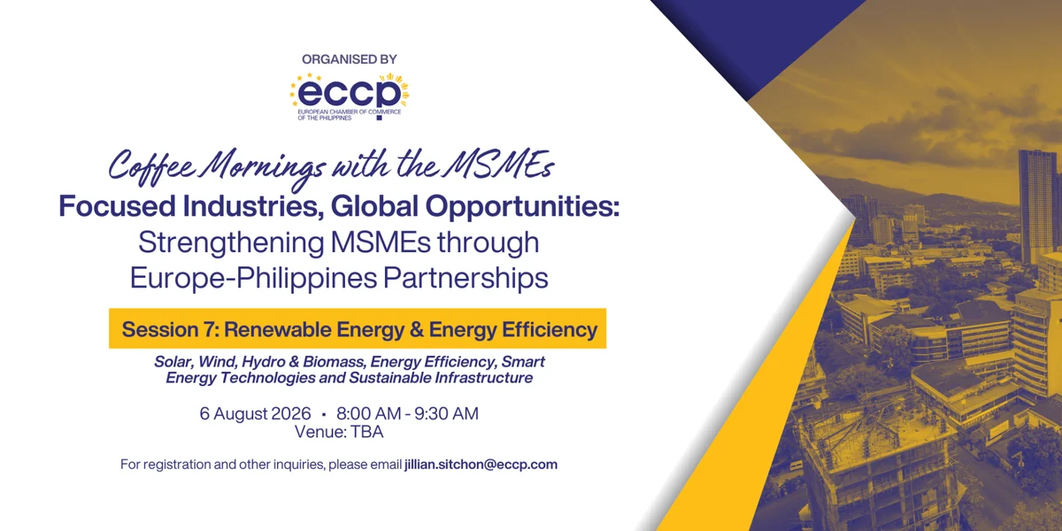ECCP Coffee Mornings with the MSMEs (Session 7: Renewable Energy & Energy Efficiency)