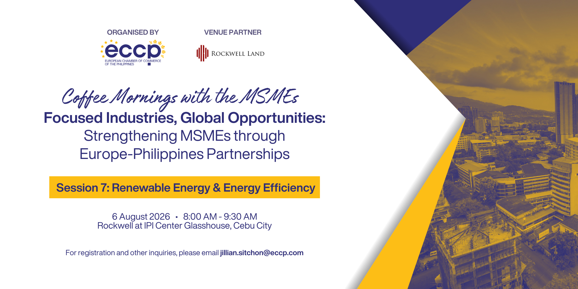 ECCP Coffee Mornings with the MSMEs (Session 7: Renewable Energy & Energy Efficiency)