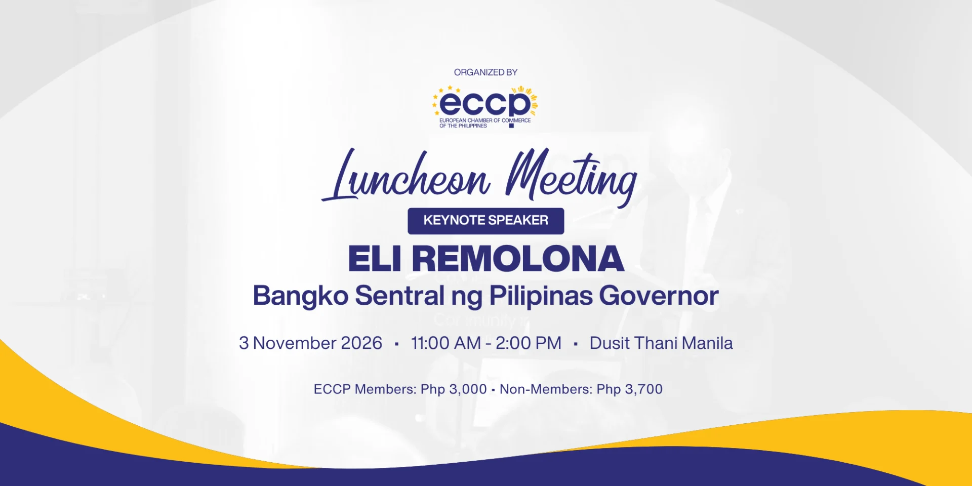 Luncheon Meeting with Bangko Sentral ng Pilipinas Governor Eli Remolona